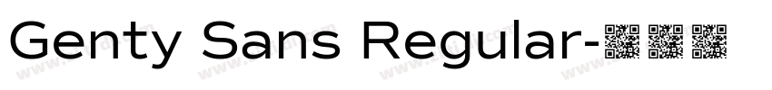 Genty Sans Regular字体转换